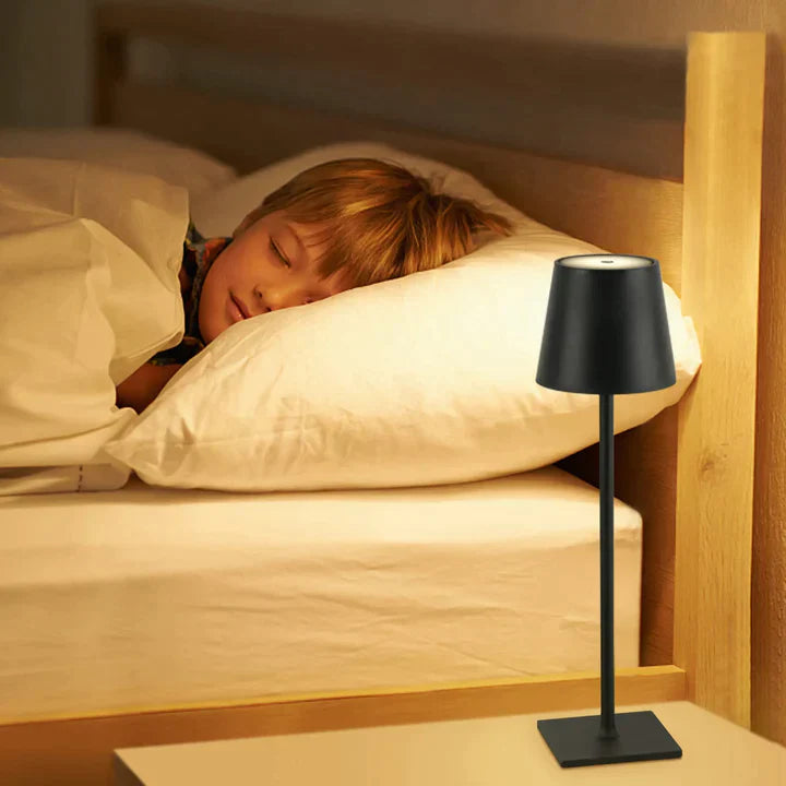 Oplaadbare Tafellamp Wit Elegant Aluminium Draadloos Waterdicht voor Binnen en Buiten-3