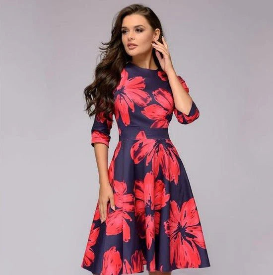 Variant image for Dames Jurk Middellange Elegante Stijl Hoogwaardige Stof-17