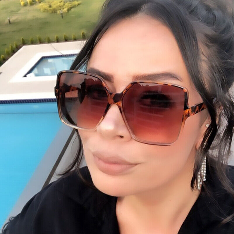 Oversized Vierkante Zonnebril