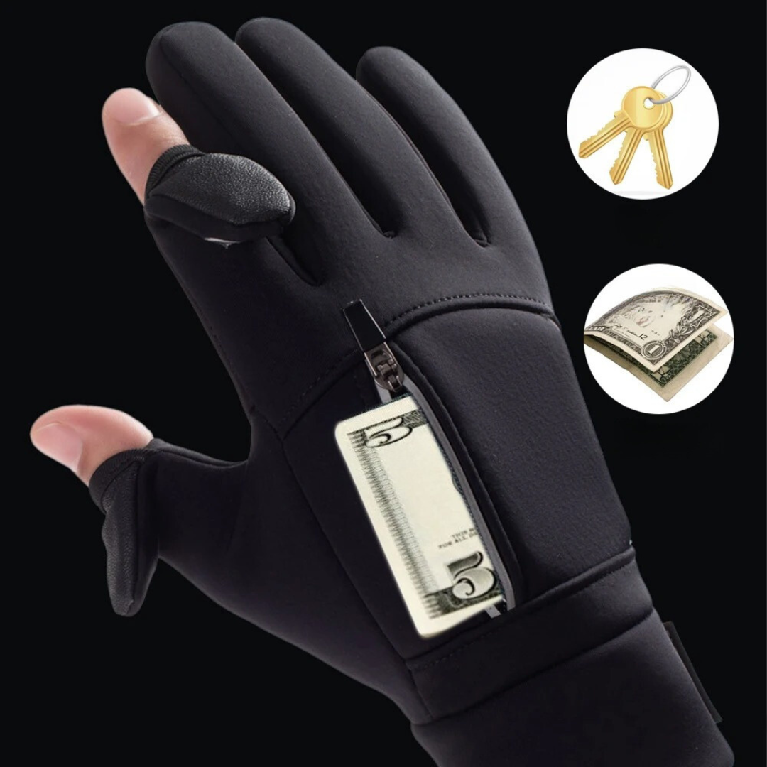 Waterdichte touchscreenhandschoenen met zak