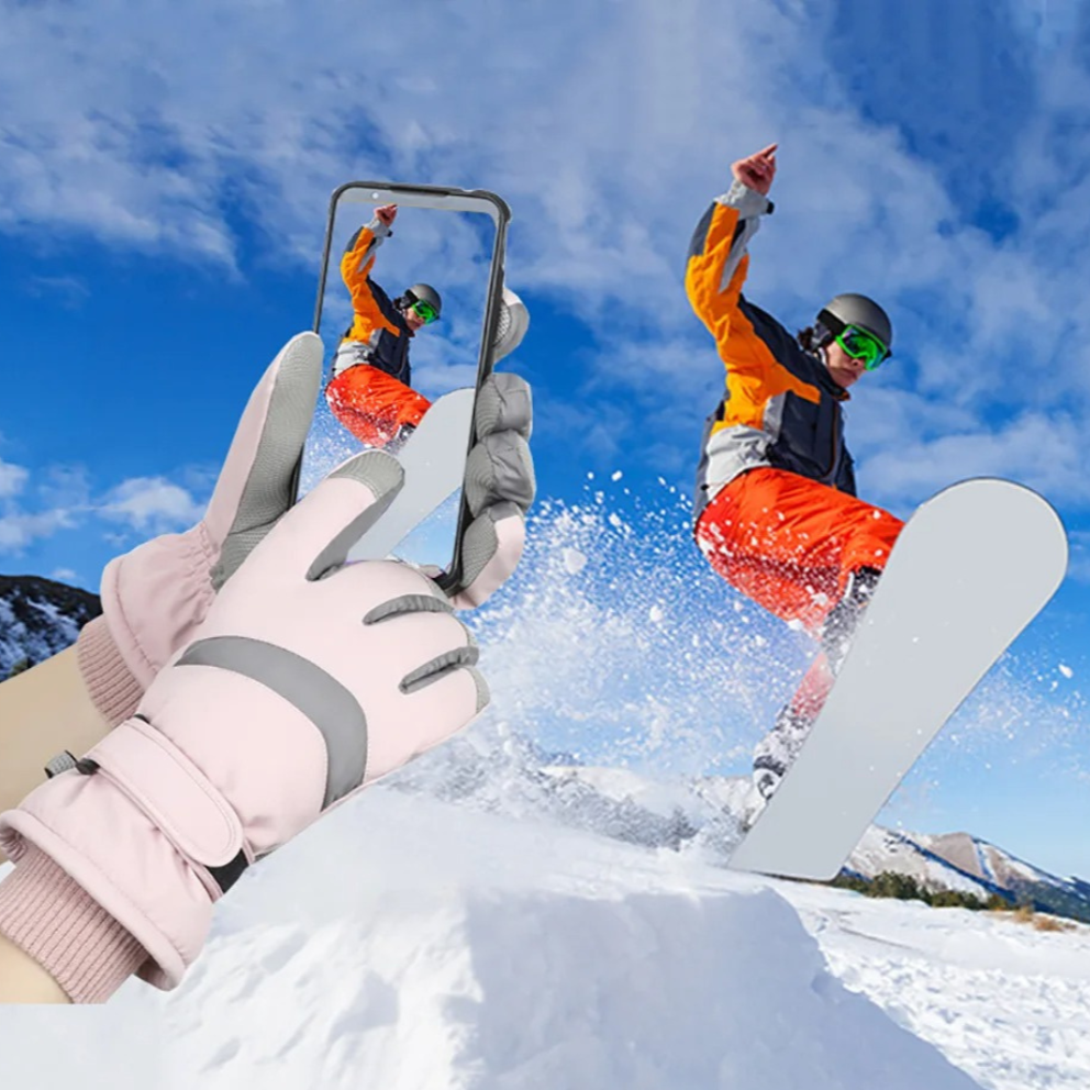 Waterdichte thermische sneeuwhandschoenen voor dames