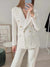 Vrouwen Double Breasted Tweedblazer