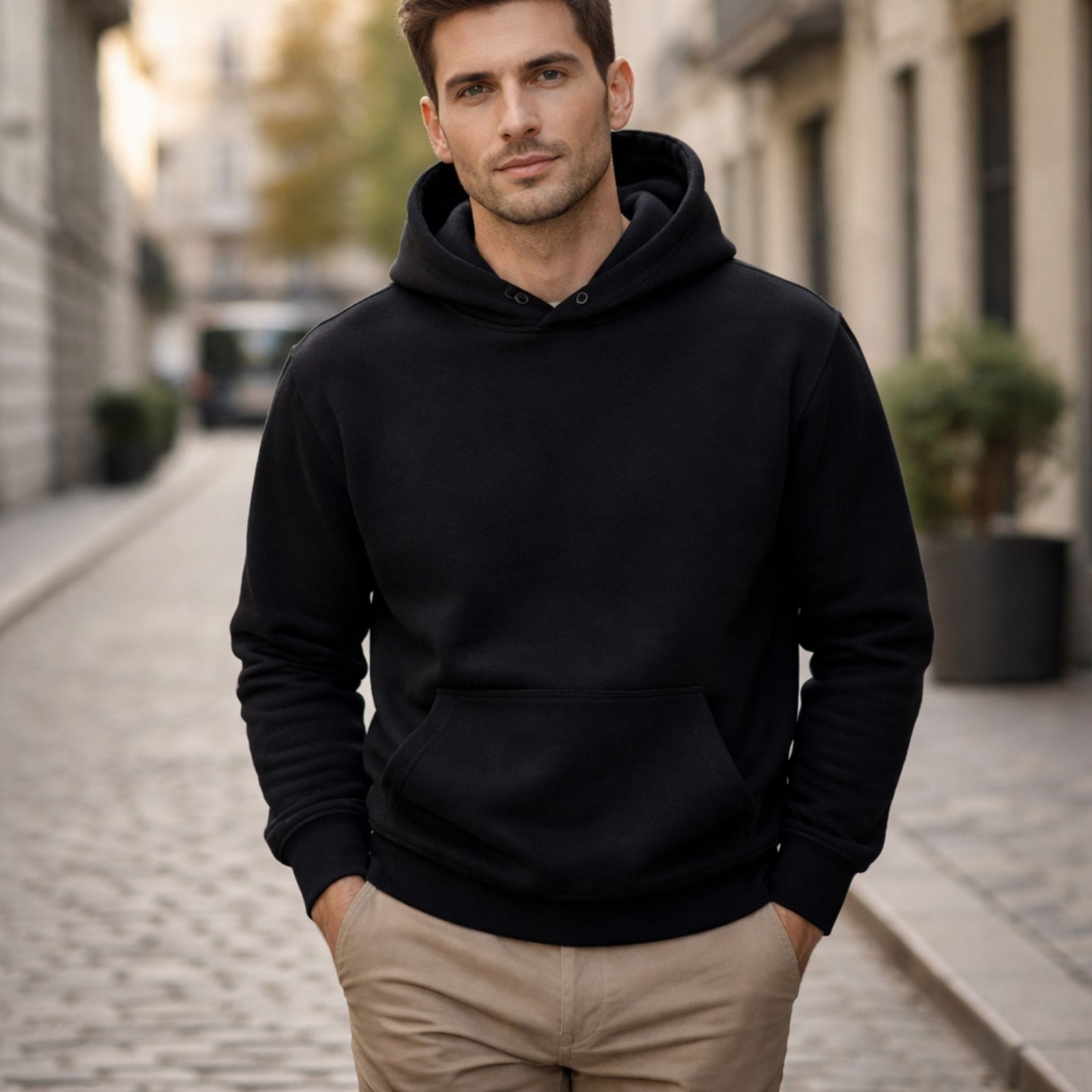 Unisex Hoodie met Zak voor Casual Stijl