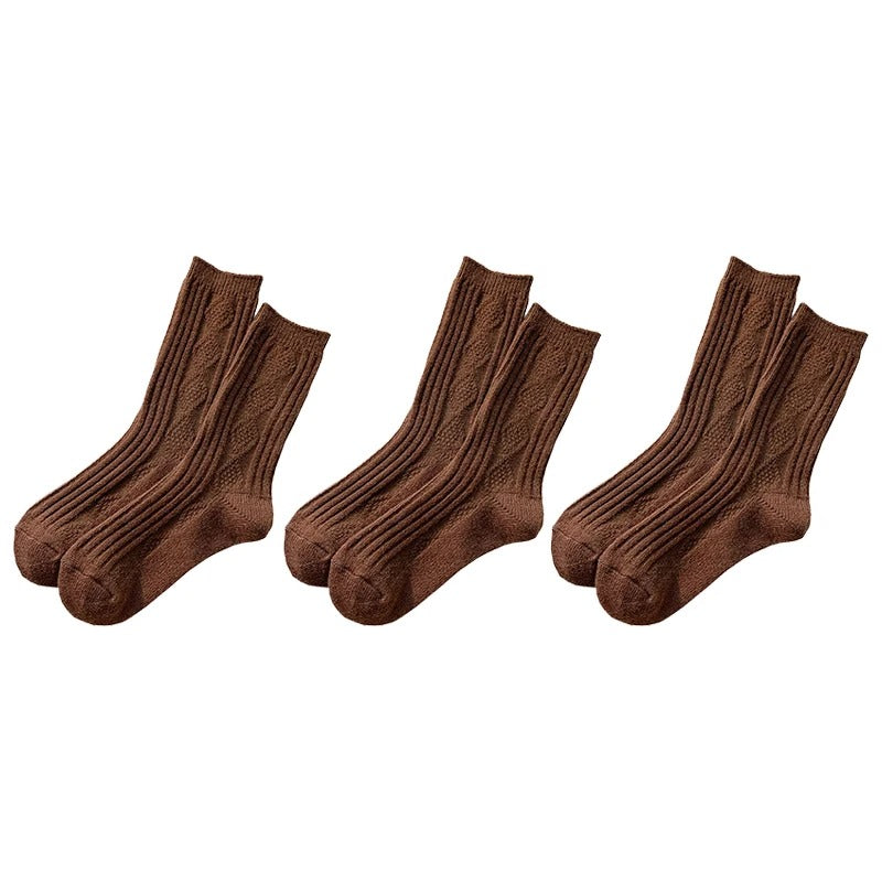 3 paar/set Vrouwen Kasjmier Wollen Sokken
