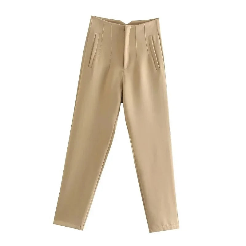 Damesbroek met hoge taille