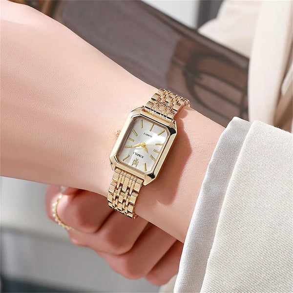 Taxau Polshorloge voor dames, eenvoudige kleine wijzerplaat, dameshorloge met datum, waterdicht, klassiek polshorloge voor dames, kwartshorloge, goud, zilver, roestvrijstalen band, Ronde, armband Taxau Polshorloge voor dames, eenvoudige kleine wijzerplaat, dameshorloge met datum, waterdicht, klassiek polshorloge voor dames, kwartshorloge, goud, zilver, roestvrijstalen band, Ronde, armband