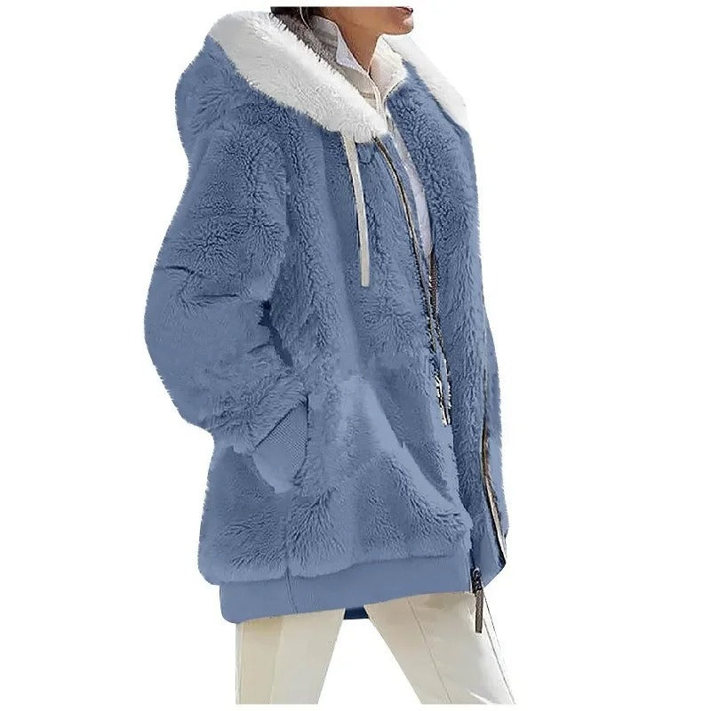 Fleecejack met capuchon voor dames