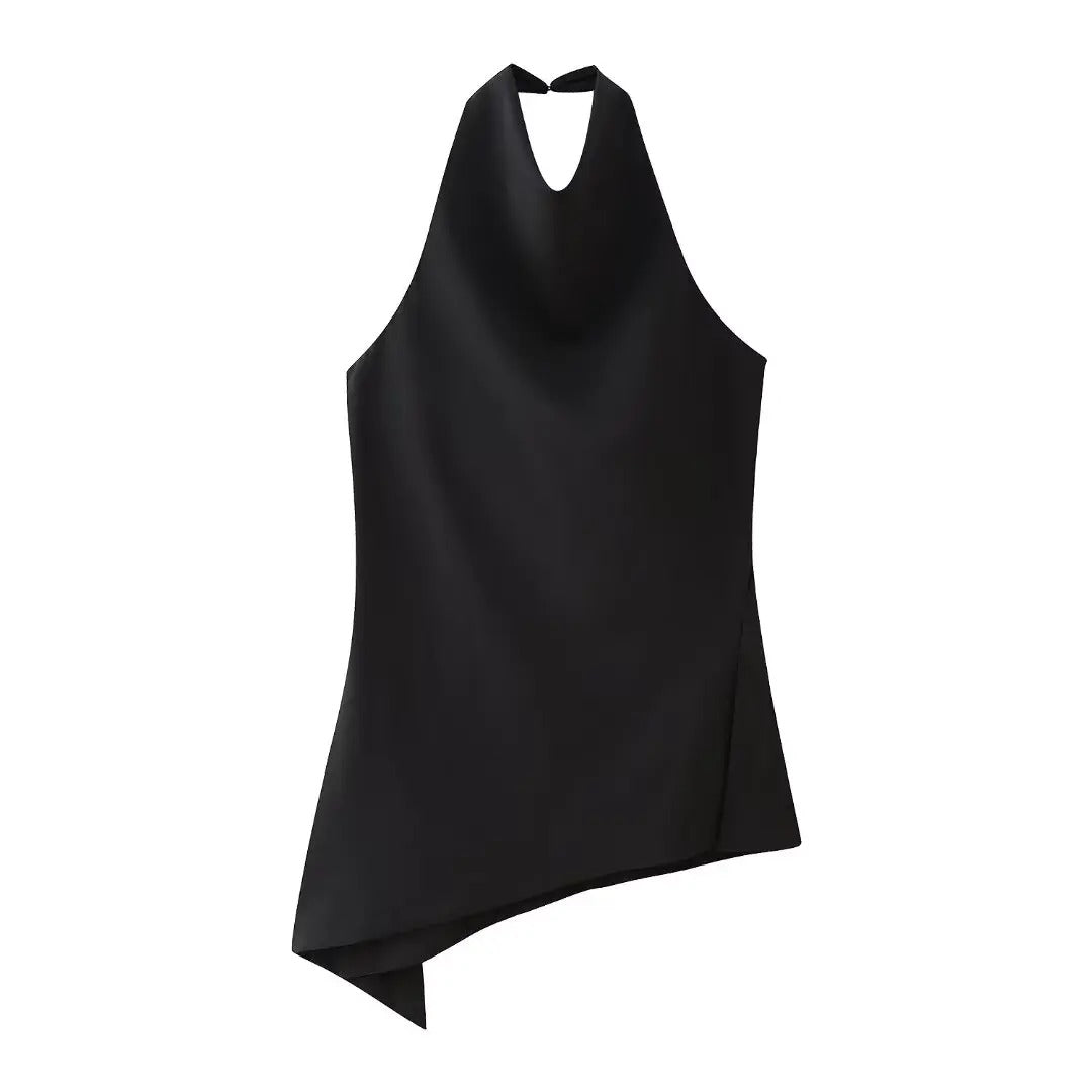 Dames Halter Hals Top & Rechte Broek Set