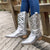 Dames Gekleurde Retro Cowboylaarzen