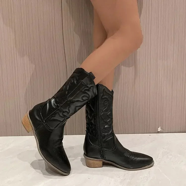 Dames Gekleurde Retro Cowboylaarzen