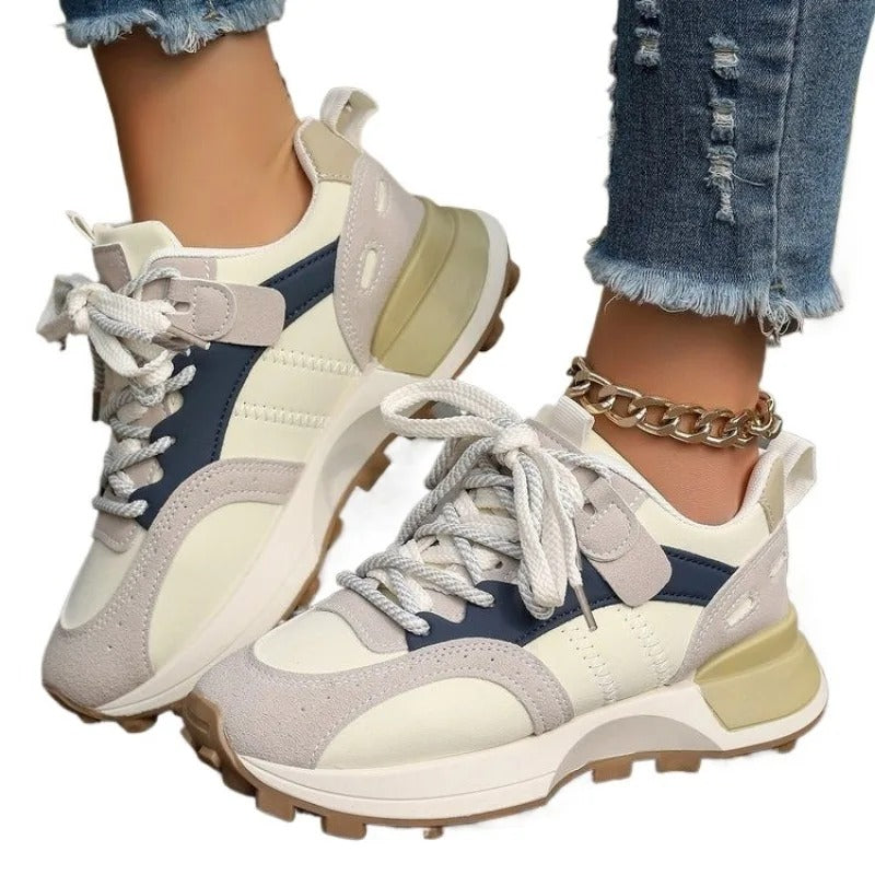 Dames Gemengde Kleuren Sneakers