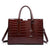 Krokodillenprint Tote Tas