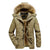 Warme winterjas voor heren met capuchon