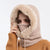 Vrouwen Gebreide Bontmuts Maskerset