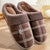 Flock Gestreepte Herenslippers voor Binnen