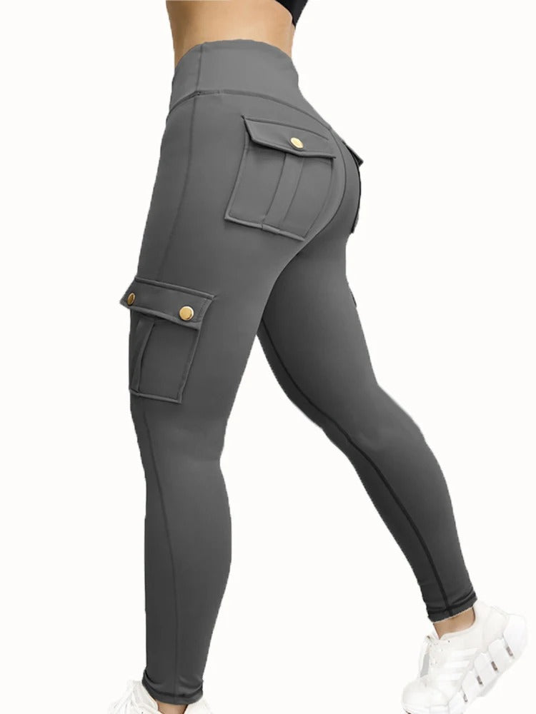 Fitnessbroek met hoge taille voor dames
