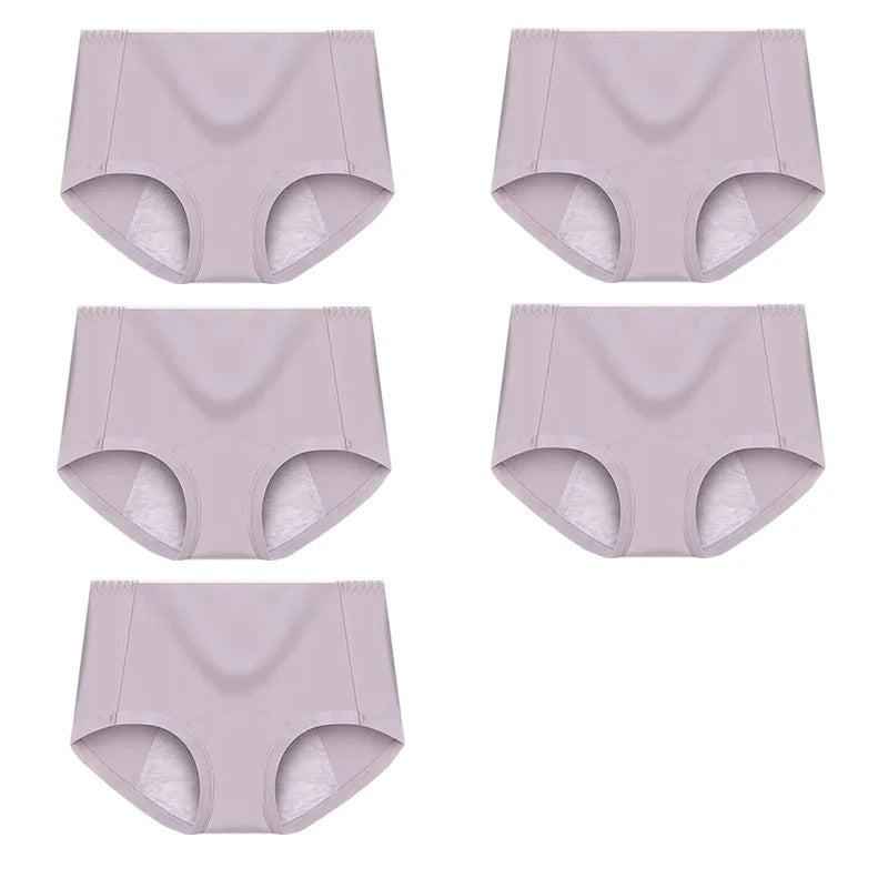 5 Stuks Hoge taille lekvrije menstruatieslipjes