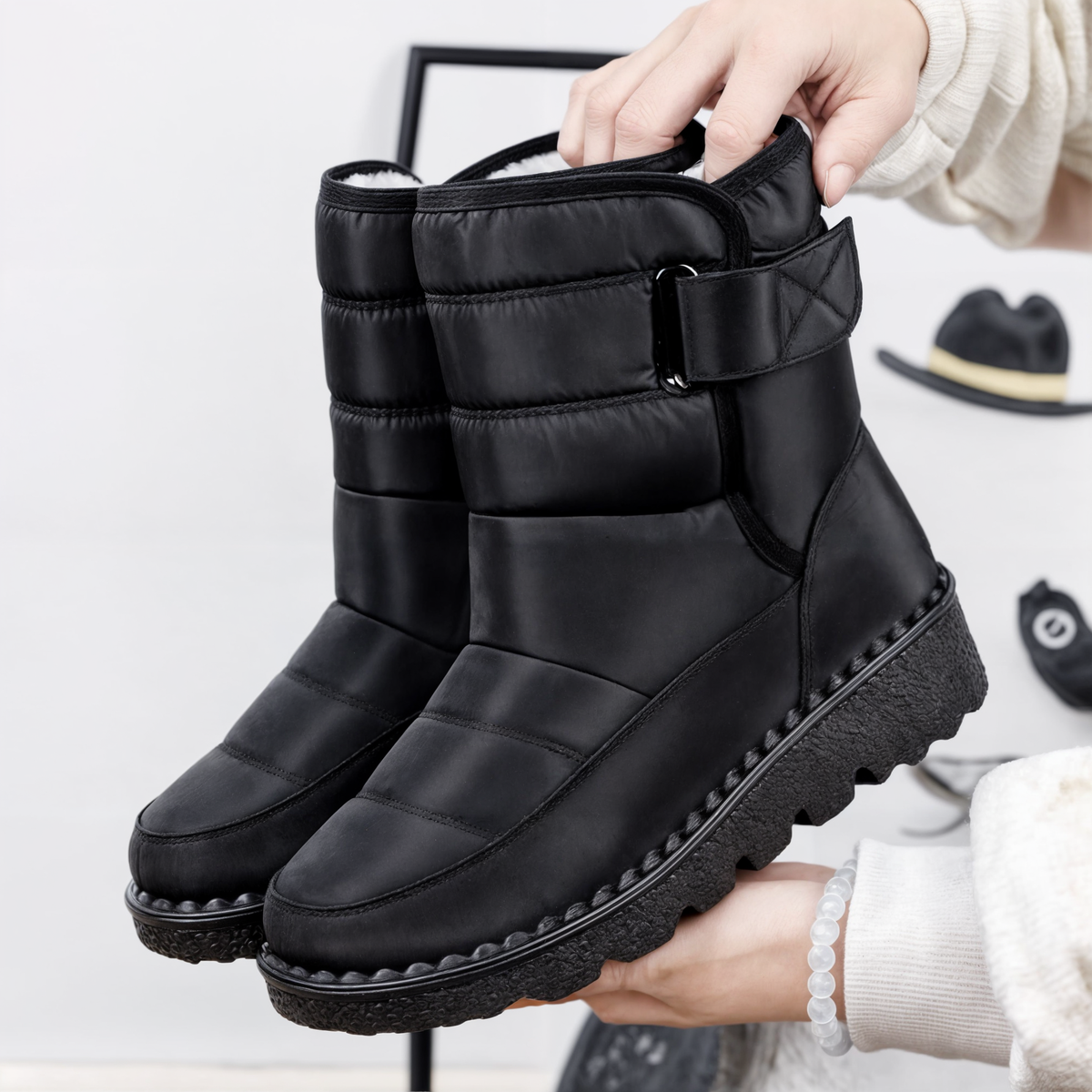 Waterdichte antislip-snowboots voor dames