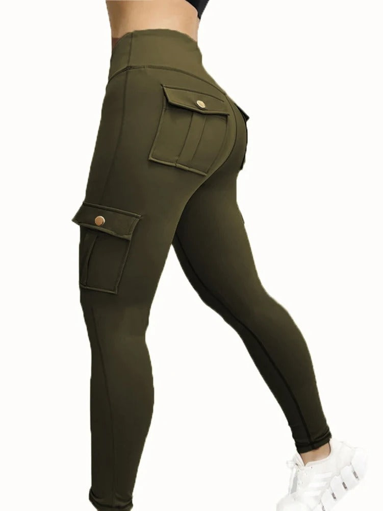 Fitnessbroek met hoge taille voor dames