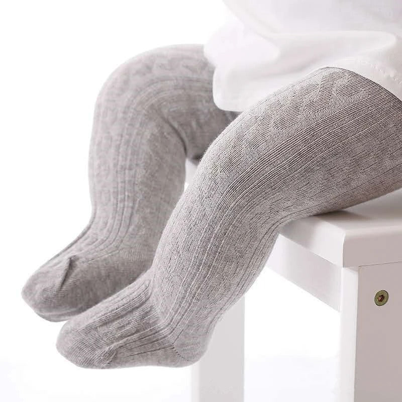 Kabelgebreide panty's voor meisjes