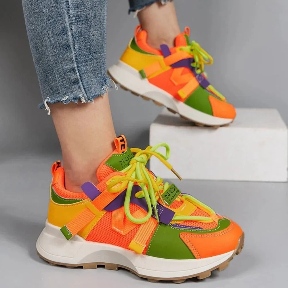 Vrouwen Ademend Gekleurde Sneakers