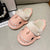 Vrouwen Shark Pluche Katoenen Pantoffels