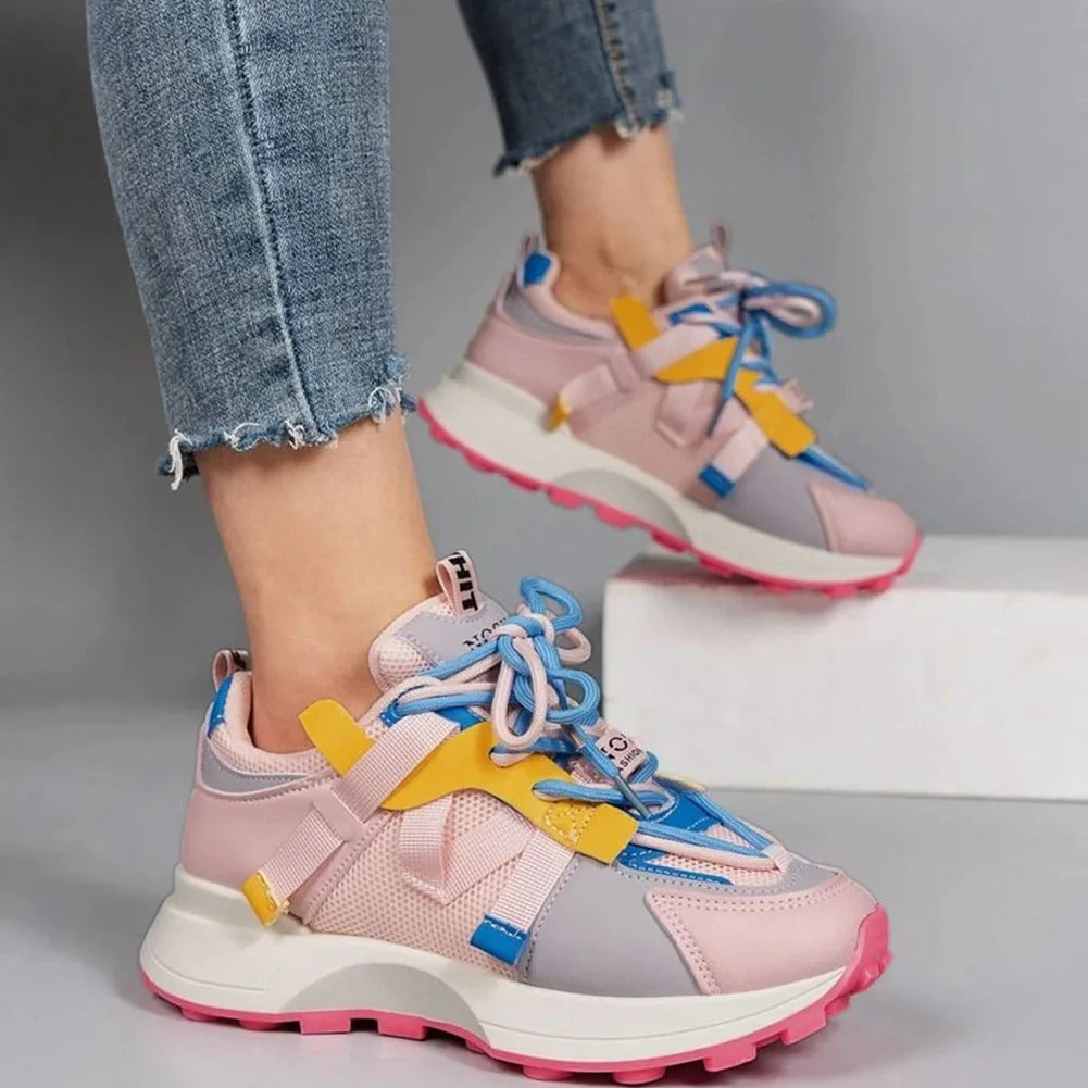 Vrouwen Ademend Gekleurde Sneakers