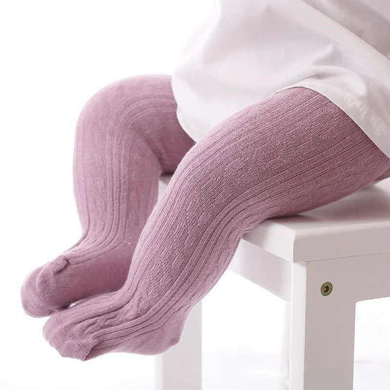 Kabelgebreide panty's voor meisjes