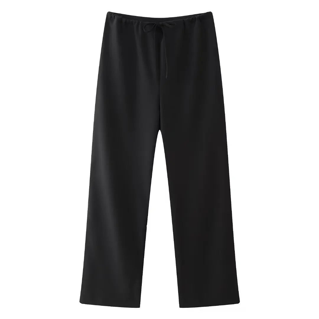 Dames Halter Hals Top & Rechte Broek Set