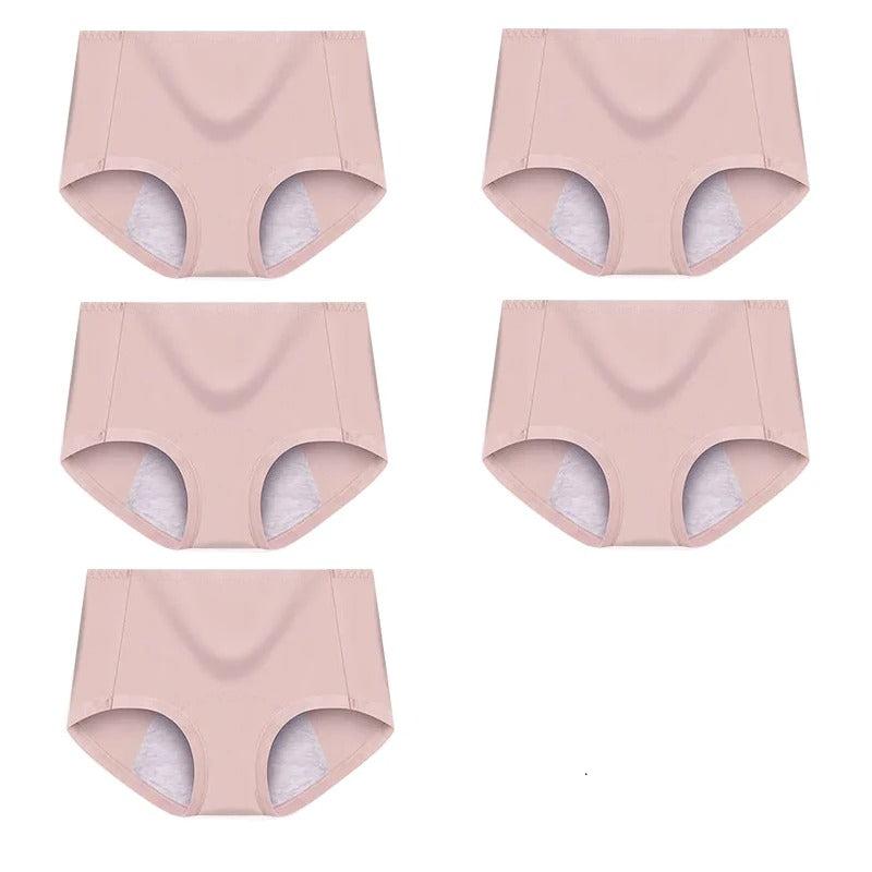 5 Stuks Hoge taille lekvrije menstruatieslipjes