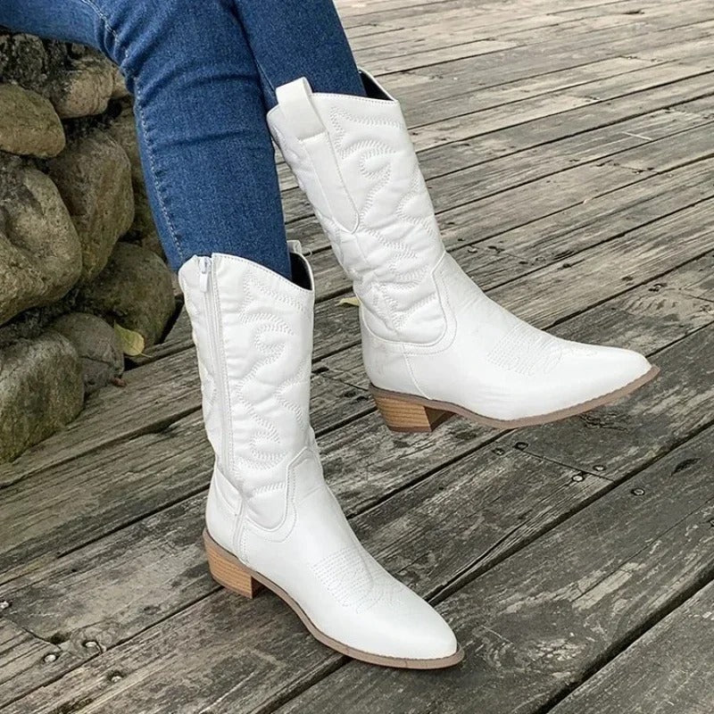 Dames Gekleurde Retro Cowboylaarzen