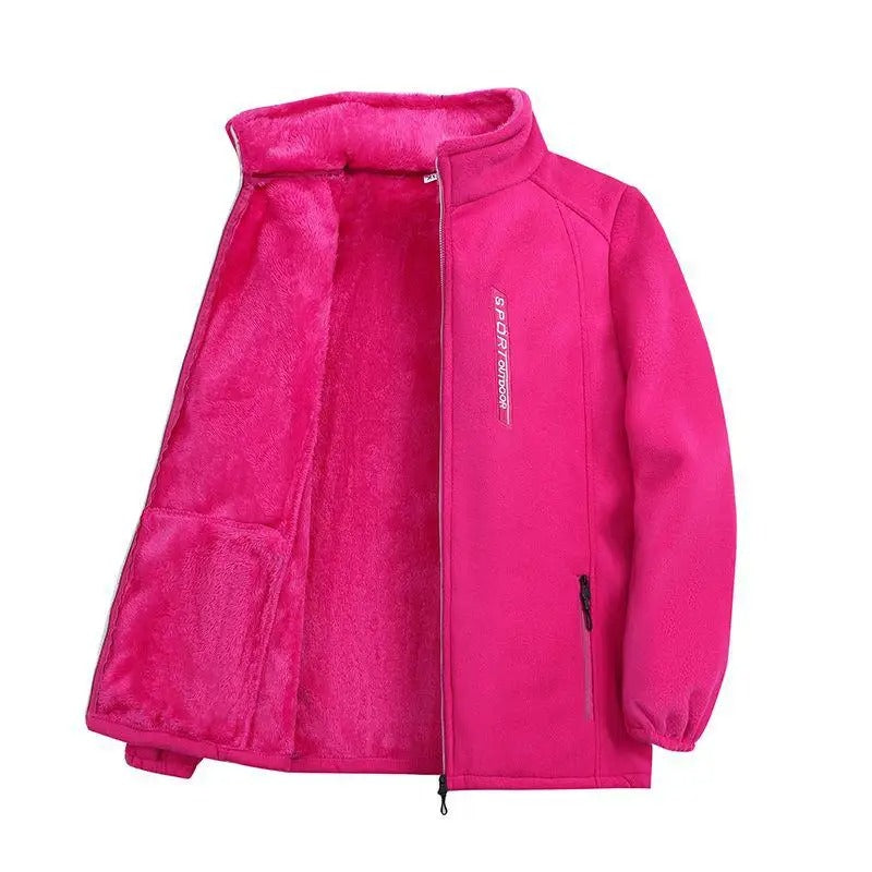 Winter warme fleece jas voor dames