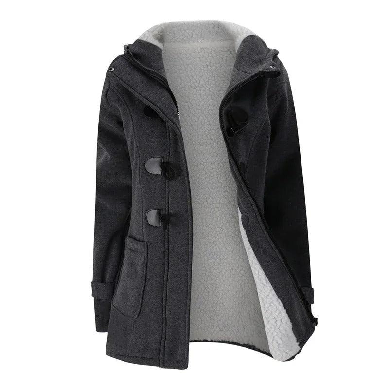 Dames Casual Winter Knoop Hoodie