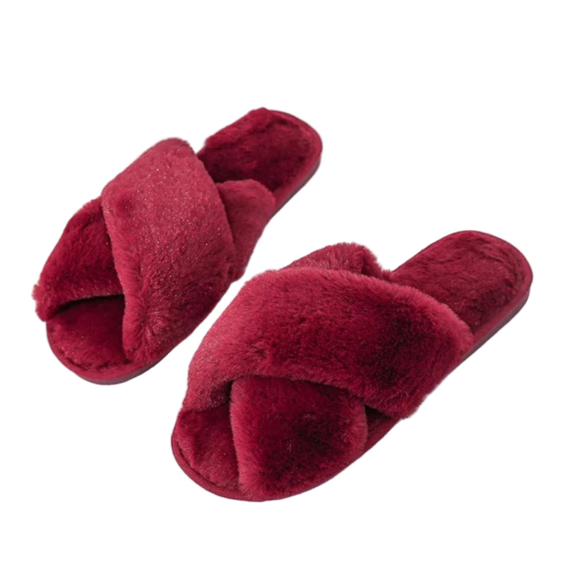 Kruisdessin Zachte Pluche Pantoffel