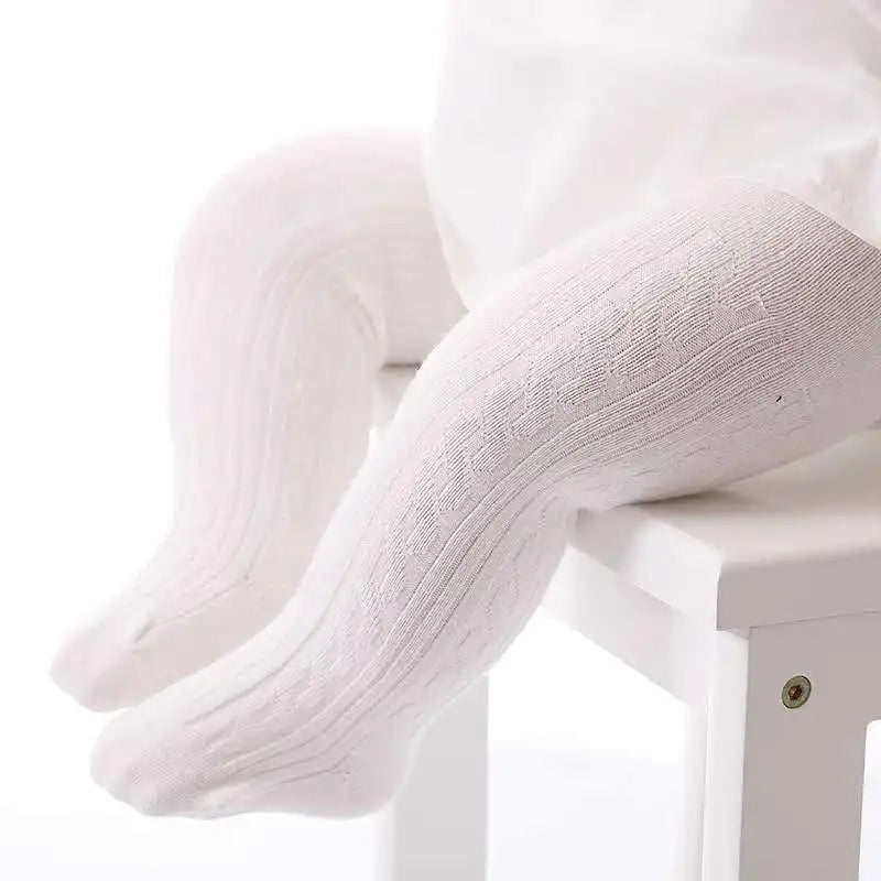 Kabelgebreide panty's voor meisjes