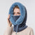 Vrouwen Gebreide Bontmuts Maskerset
