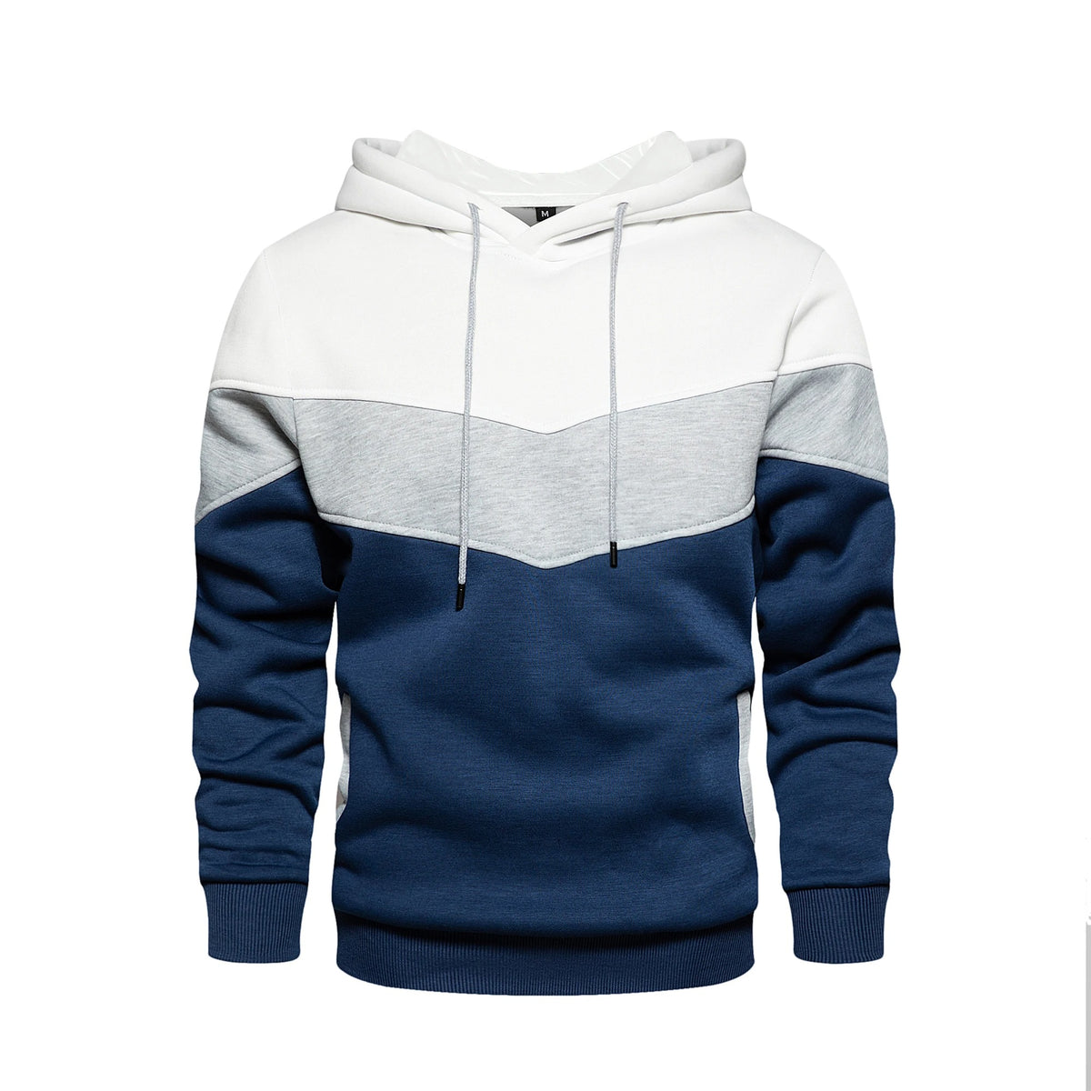 Heren Patchwork Fleece Hoodie