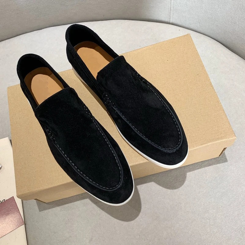 Suède leren loafers voor heren