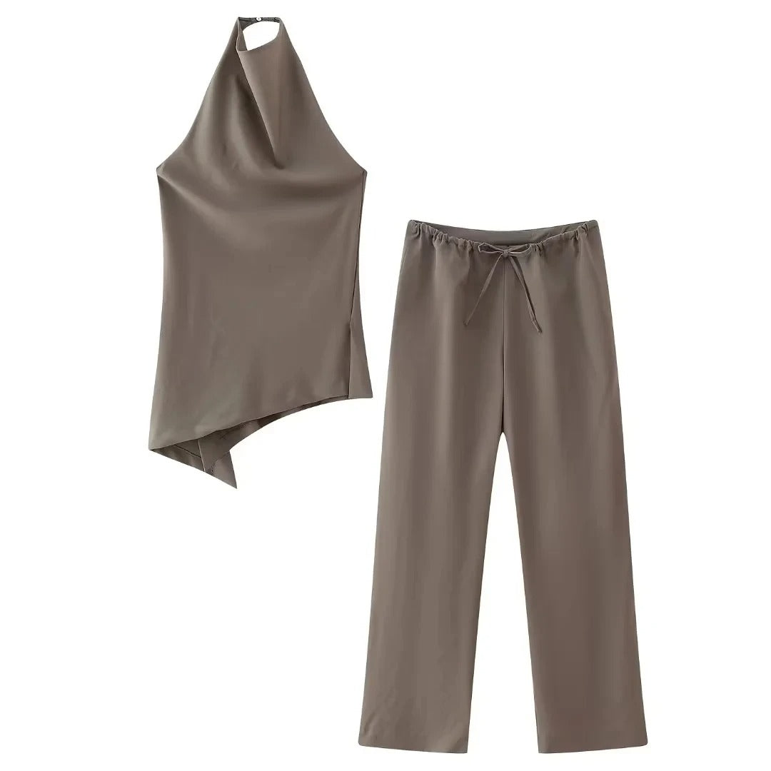 Dames Vintage Tanktop en Broekset