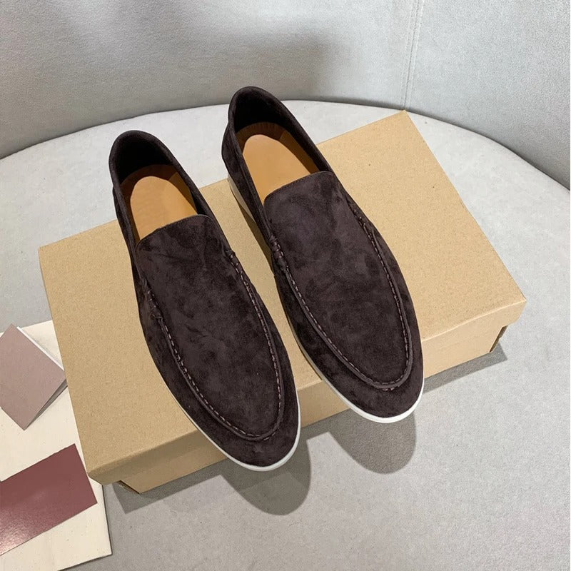 Suède leren loafers voor heren