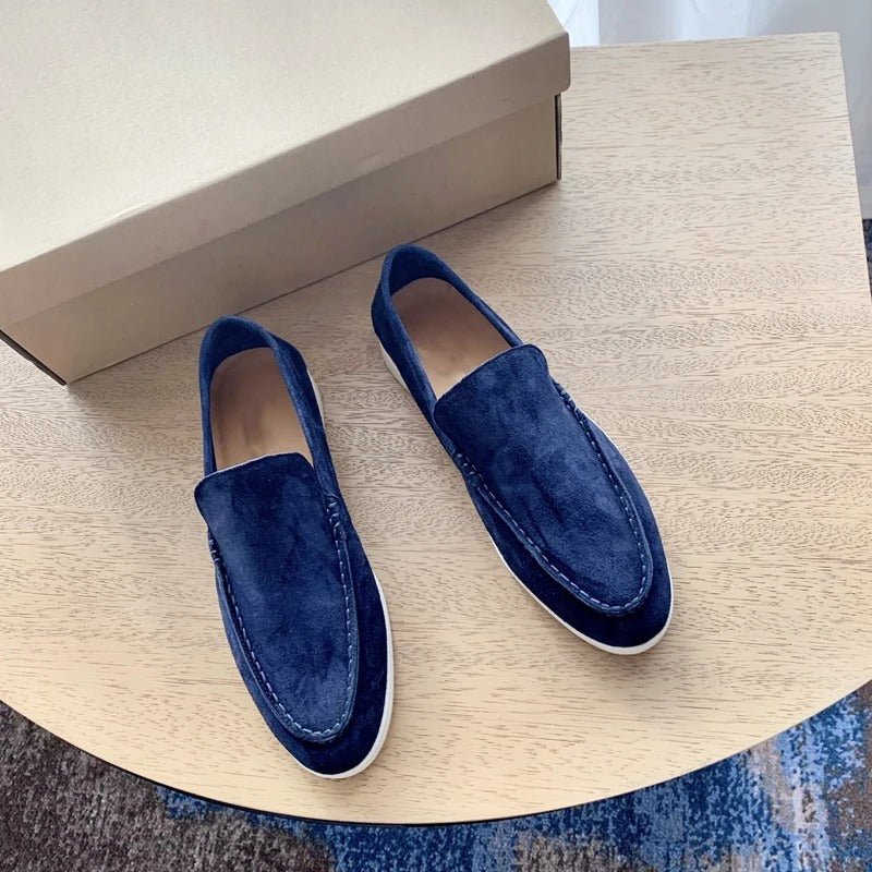 Suède leren loafers voor heren