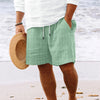 Casual shorts voor heren met gestreepte jacquardkoord