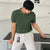 Heren Gebreid Jacquard Poloshirt