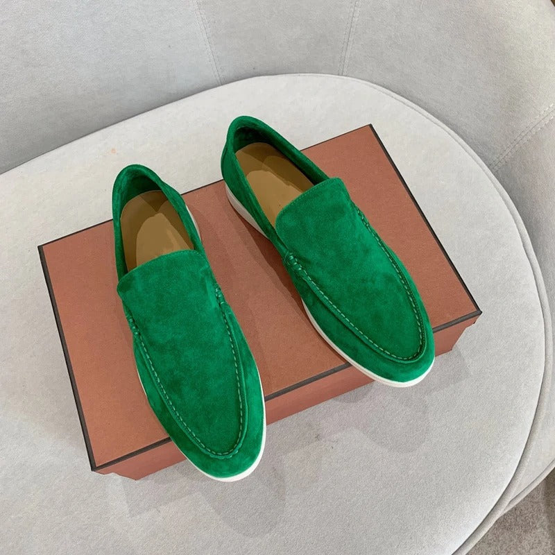 Suède leren loafers voor heren
