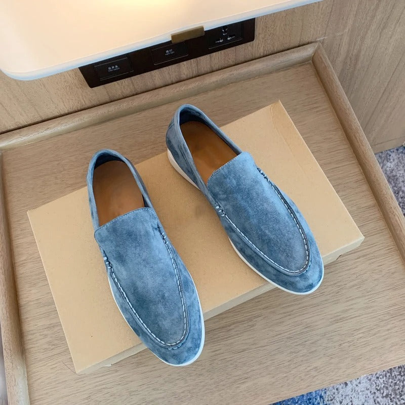 Suède leren loafers voor heren
