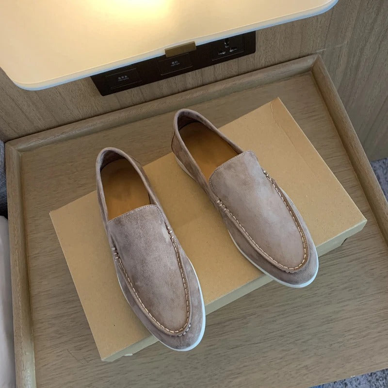 Suède leren loafers voor heren