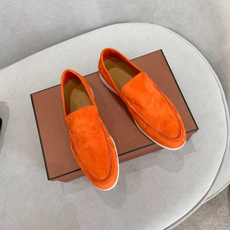 Suède leren loafers voor heren