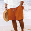 Casual shorts voor heren met gestreepte jacquardkoord