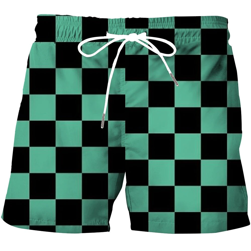 Heren 3D Patroon Shorts