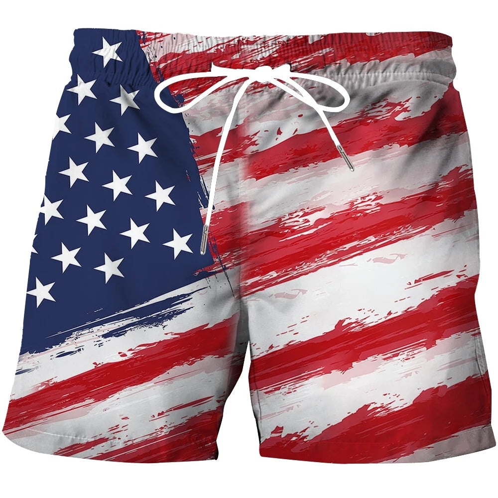 Heren 3D Patroon Shorts